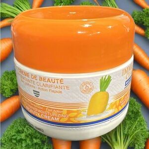 Orange and White Moisturizing Beauty Cream immediat clair